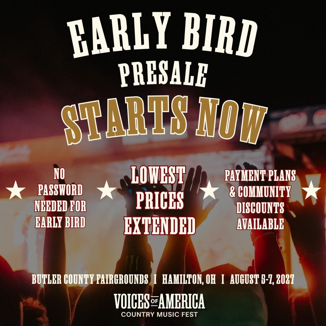 2027 Voices of America Presale