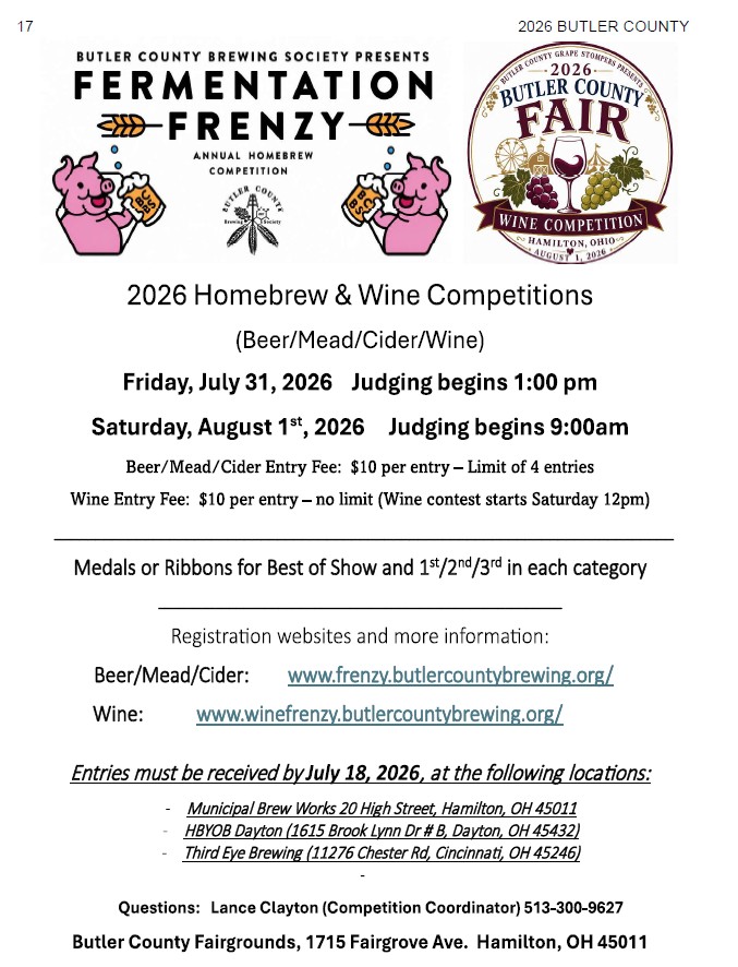 2026 Beer and Wine Competition
